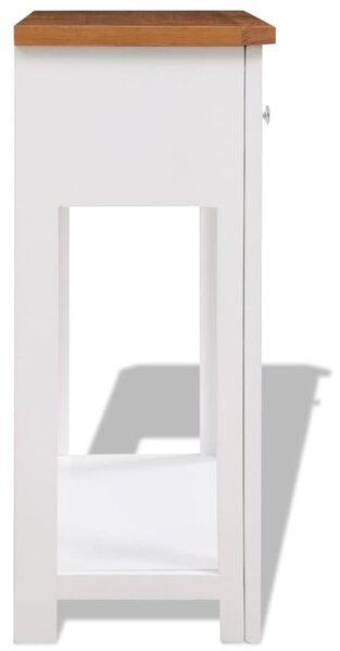 Tömör tölgyfa tálalóasztal 83 x 30 x 73 cm