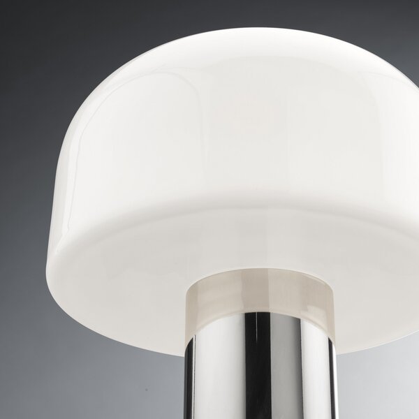 Asztali lámpa FLOS, Bellhop Glass T, dimmable, Fehér, Nappali, Üveg