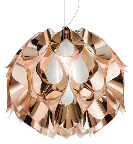 Függőlámpa Slamp, FLORA, dimmable, Réz, Nappali, Műanyag, Dizájn