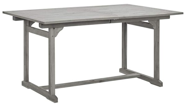 Tömör akácfa kerti étkezőasztal (150-200) x 100 x 75 cm