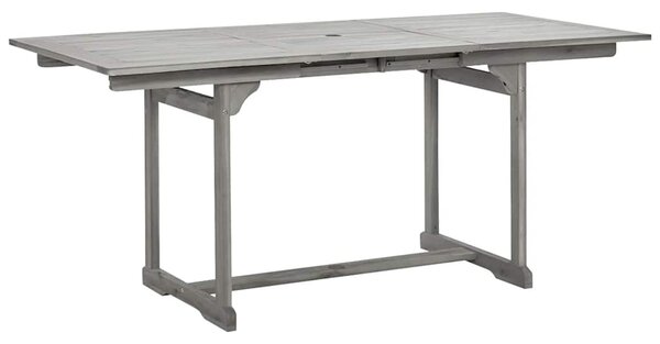 Tömör akácfa kerti étkezőasztal (120-170) x 80 x 75 cm