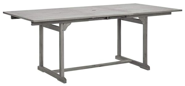 Tömör akácfa kerti étkezőasztal (150-200) x 100 x 75 cm