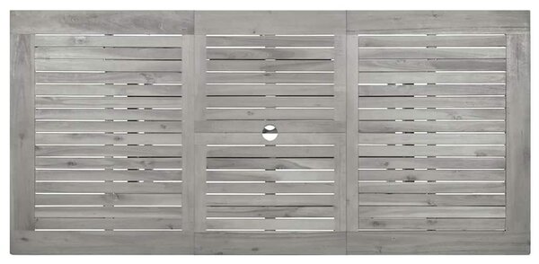 Tömör akácfa kerti étkezőasztal (120-170) x 80 x 75 cm