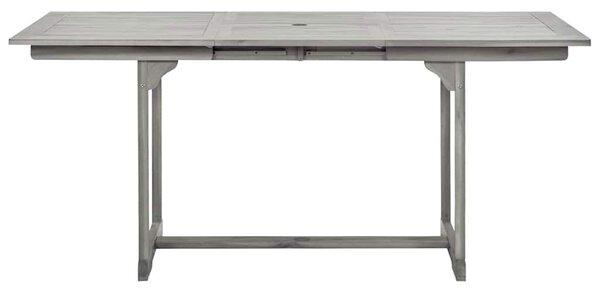 Tömör akácfa kerti étkezőasztal (120-170) x 80 x 75 cm