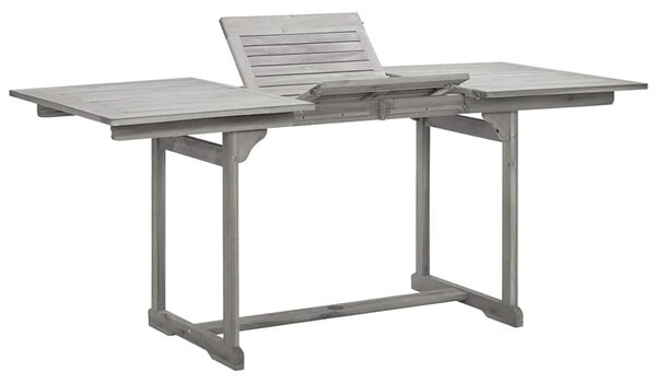 Tömör akácfa kerti étkezőasztal (120-170) x 80 x 75 cm