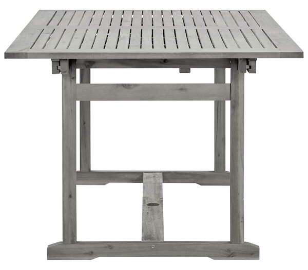 Tömör akácfa kerti étkezőasztal (150-200) x 100 x 75 cm
