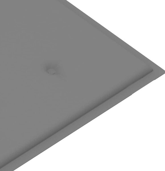 Összecsukható bambusz kerti pad párnával 118 cm