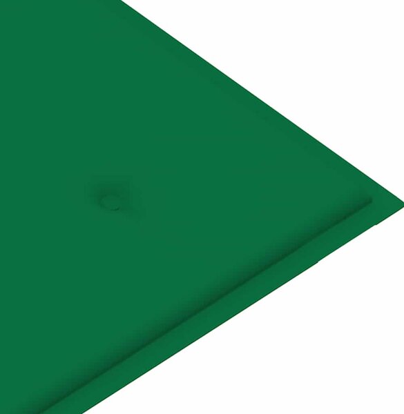Tömör tíkfa rakásolható kerti pad párnával 128,5 cm