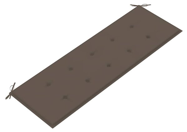 Tömör tíkfa rakásolható kerti pad párnával 159 cm