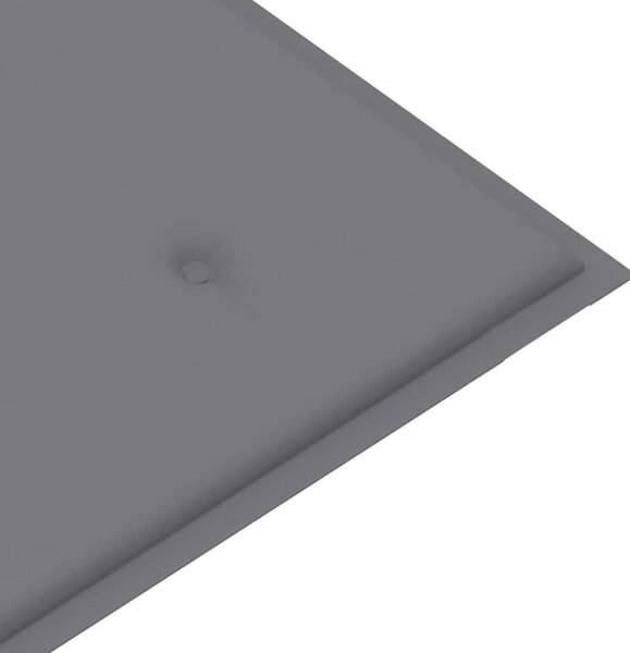 Tömör akácfa kerti pad párnával 120 cm