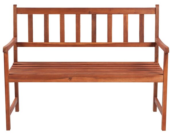 Tömör akácfa kerti pad párnával 120 cm