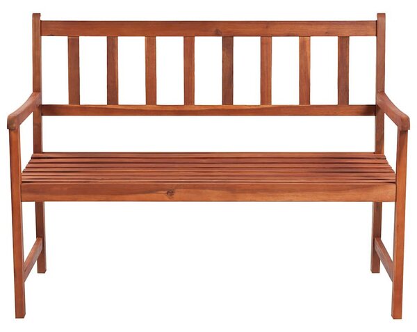 Tömör akácfa kerti pad párnával 120 cm