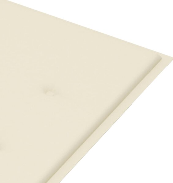 Tömör akácfa kerti pad párnával 120 cm