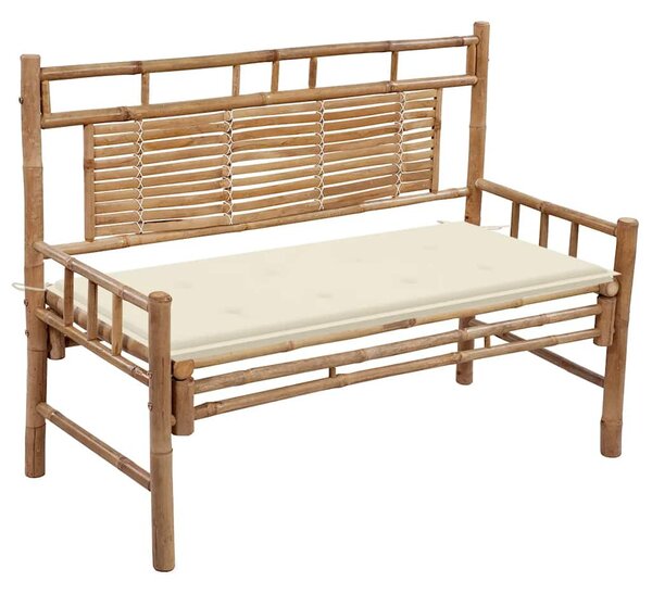 Bambusz kerti pad párnával 120 cm