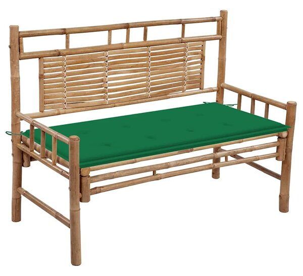 Bambusz kerti pad párnával 120 cm