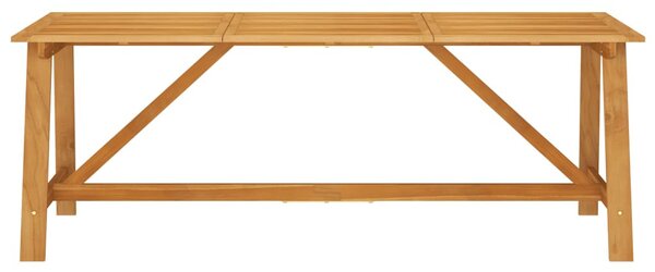 Tömör akácfa kerti étkezőasztal 206 x 100 x 74 cm