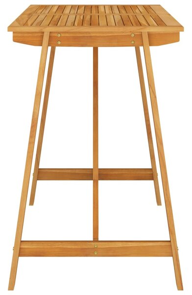 Tömör akácfa kerti bárasztal 140 x 70 x 104 cm