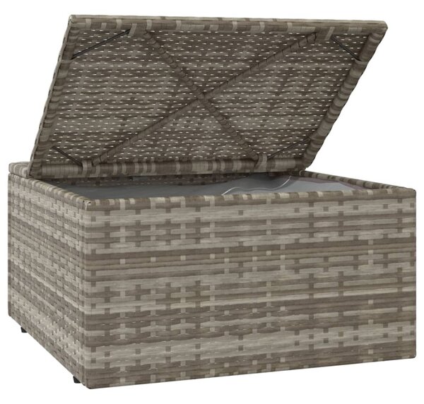 4 részes szürke polyrattan kerti ülőgarnitúra párnákkal