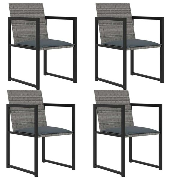 VidaXL Kültéri Étkezőgarnitúra - 5 részes - Szürke Polyrattan