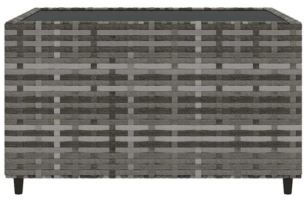 4 részes szürke polyrattan kerti ülőgarnitúra párnákkal