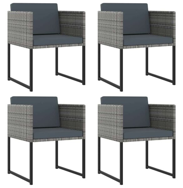 VidaXL 8 Fős Kerti Étkezőgarnitúra - Szürke Polyrattan