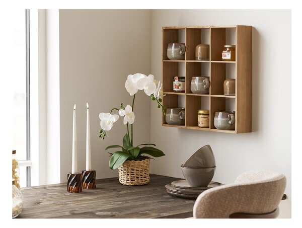 Natúr színű többszintes borovi fenyő fali polc 46 cm Moss – House Nordic