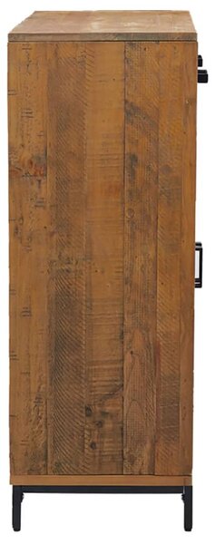 Tömör újrahasznosított fenyőfa cipőtartó 75 x 40 x 110 cm
