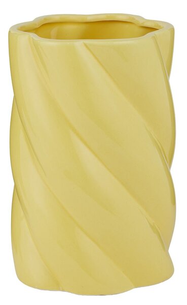 FUSILLI kerámia váza 30 cm , sárga