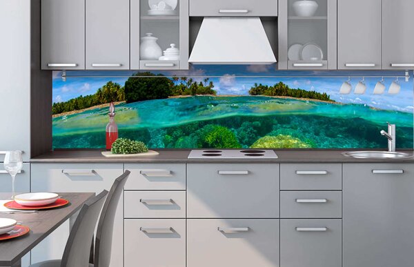 Konyhai fotótapéta - korallzátony 260 x 60 cm