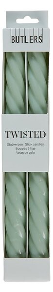 TWISTED gyertya szett 2 db , fényes menta