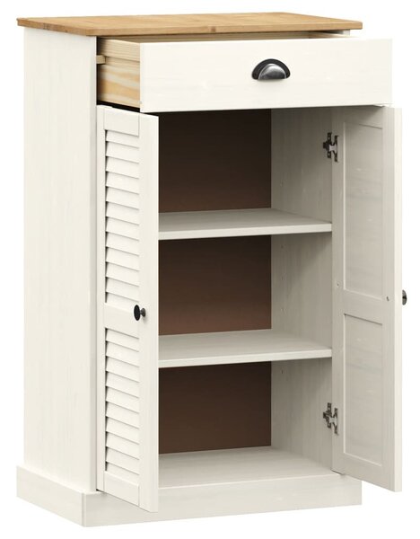VIGO tömör fenyőfa cipőszekrény 60x35x96 cm