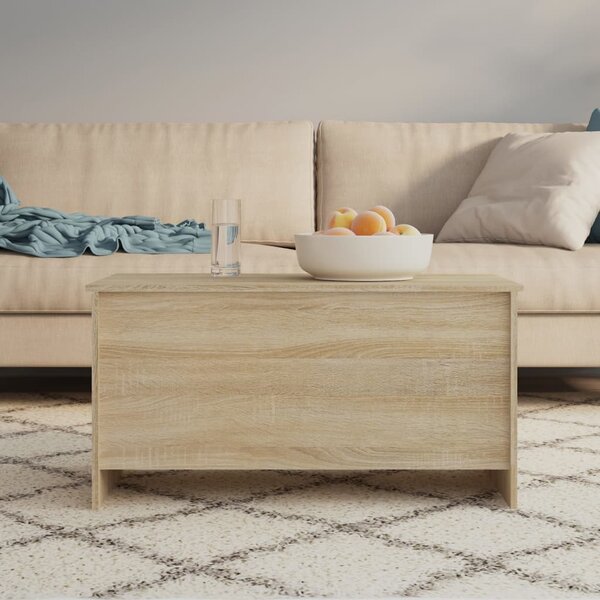 Sonoma tölgy színű szerelt fa dohányzóasztal 102x55,5x52,5 cm