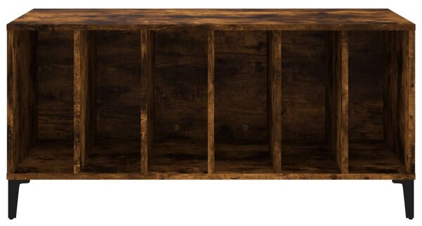 Füstös tölgy színű szerelt fa hanglemezszekrény 100x38x48 cm