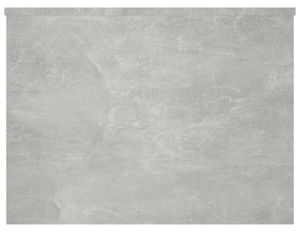 Betonszürke szerelt fa dohányzóasztal 80 x 55,5 x 41,5 cm