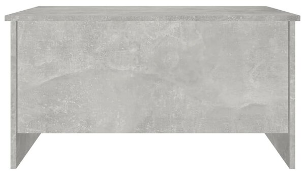 Betonszürke szerelt fa dohányzóasztal 80 x 55,5 x 41,5 cm