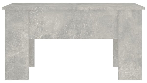 Betonszürke szerelt fa dohányzóasztal 79x49x41 cm