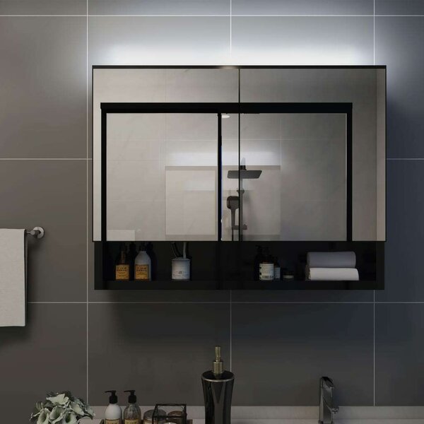 LED-es Tükör Szekrény - Fürdőszoba - 80x60 cm
