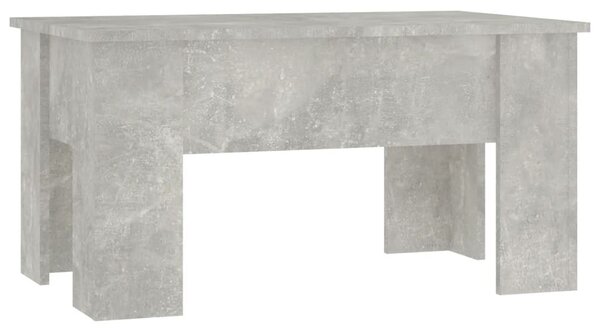 Betonszürke szerelt fa dohányzóasztal 79x49x41 cm