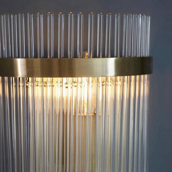 Endon glamour modern fali lámpa marietta antik sárgaréz átlátszó end99168
