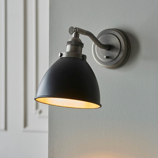 Endon loft fali lámpa franklin fekete antik ón end98751