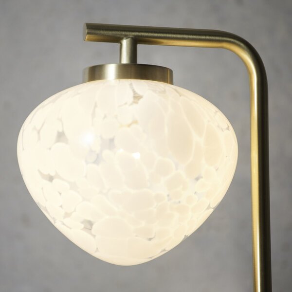 Endon glamour modern asztali lámpa mali fehér sárgaréz end98817