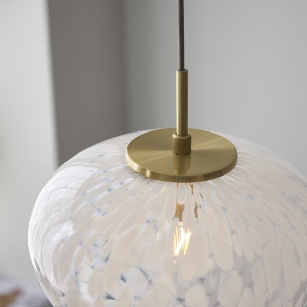 Endon glamour modern függeszték mali fehér sárgaréz end98815