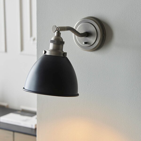 Endon loft fali lámpa franklin fekete antik ón end98751