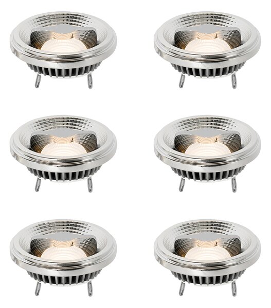 6 darabos G53 dimmelhető LED izzó készlet 111mm 12W 600 lm 2700K