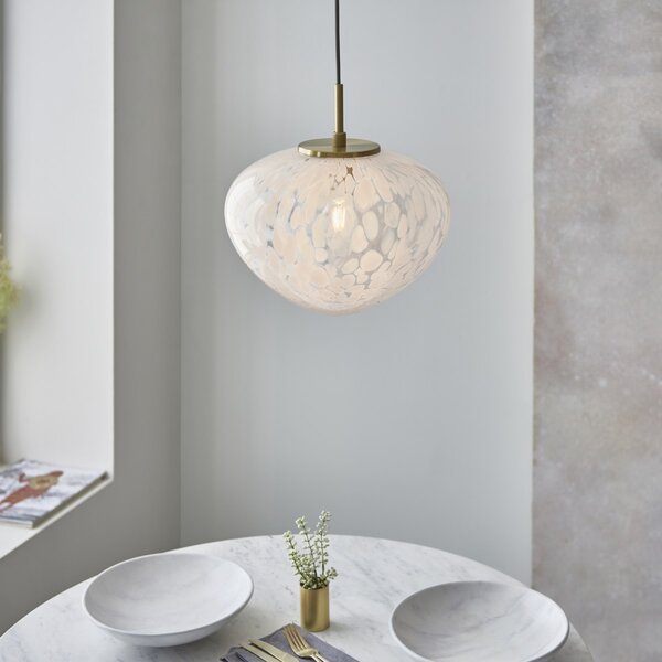 Endon glamour modern függeszték mali fehér sárgaréz end98815