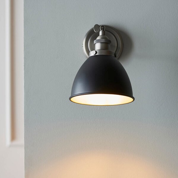 Endon loft fali lámpa franklin fekete antik ón end98751