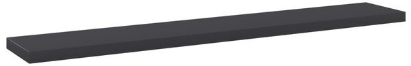 4 db szürke forgácslap könyvespolc 60 x 10 x 1,5 cm