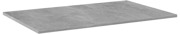 4 db betonszürke szerelt fa könyvespolc lap 80 x 50 x 1,5 cm