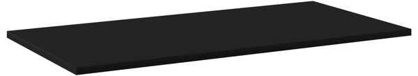 8 db fekete forgácslap könyvespolc lap 80 x 40 x 1,5 cm