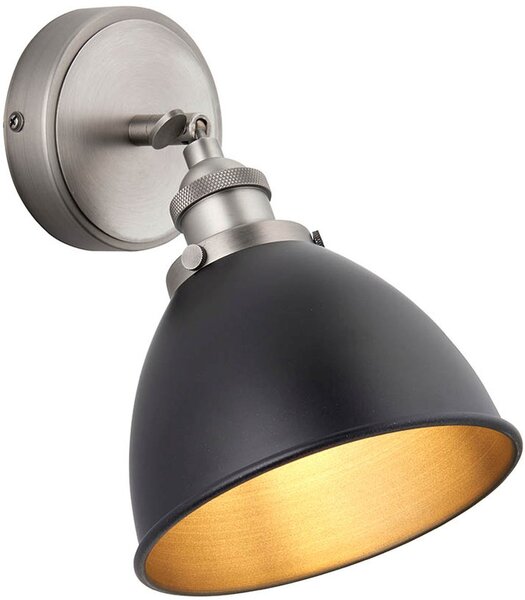 Endon loft fali lámpa franklin fekete antik ón end98560